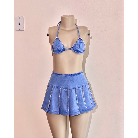 Nadia Rhinestone Skirt Set - Picture 4 of 5